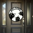 thumbnail image 7 of Clearance Hallo-ween Decorations,Door Hanging Decoration,Welcome Sign Welcome Cat Wooden Welcome Wreath Sign Wreath Door Hanging For Christmas Housewarming,Home Decor, 7 of 7