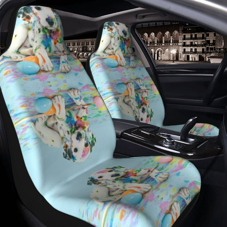 Matuu A Funny Little Dalmatian Puppy Printed Car Seat Covers Light and Breezy Car Interior Covers Easy to Install Accessories Auto Trucks Van SUV Walmart