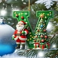 thumbnail image 4 of 26-Letter Personalized Tree Pendants, DIY Alphabet Ornaments, custom name accents for holiday décor, 4 of 5
