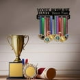 thumbnail image 6 of Medal Hanger Inspirational Words Medal Display Holder Medals Ribbon Holder Display Frame Awards Do Your Best Medal Rack Wall Mount Tiered Medal Hook for Athletes Competition, 6 of 9