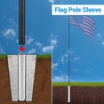 thumbnail image 4 of Yescom Rust Free Flag Pole Sleeve for 20 Ft 25 Ft Flagpole Replacement Outdoor Yard Porch Patio 2 3/16 x 20 In, 4 of 8