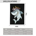 thumbnail image 3 of Shark Pirate Garden Flag 12.5"X18" Outdoor Indoor Garden Decor Porch Banner Sign With Grommets Uv Fade Resistant, 3 of 8