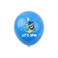 thumbnail image 2 of 12 globos de látex de Hanukkah, azul, amarillo y blanco, 12 unidades, 2 of 2