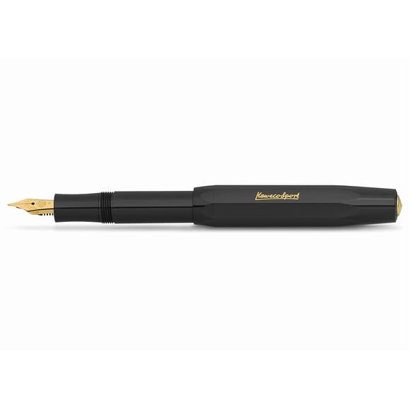 Pluma Estilográfica Kaweco Classic Sport Negra 13 cm Punta EF