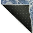 thumbnail image 5 of Addison Rugs Mayfield Premium Machine Washable Transitional Abstract Navy Round Rug, 8' X 8' Machine Washable Transitional Abstract Navy Oversized Sherpa Throw Blanket, 5 of 6