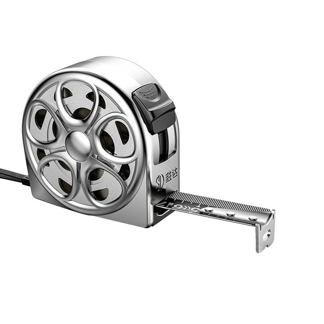 Cinta Métrica Retráctil de Acero de 3 M X 16 Mm | Escala Métrica de Doble Cara de Alta Precisión, Resistente Al Agua y Al Óxido | Diseño Compacto y Portátil para Llavero, Ideal para Manualidades, Rop