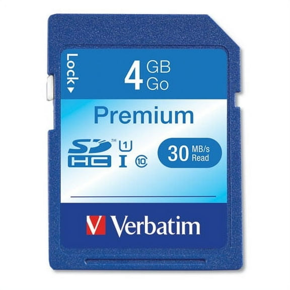 4gb Premium Sdhc Memory Card, Uhs-I U1 Class 10, Up To 30mb/s Read Speed | Bundle of 2 Each