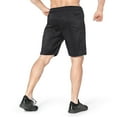 thumbnail image 4 of BROKIG Mens Sidemesh Workout Running Shorts with Zip Pockets Gym Athletic Shorts (Large, Black), 4 of 9