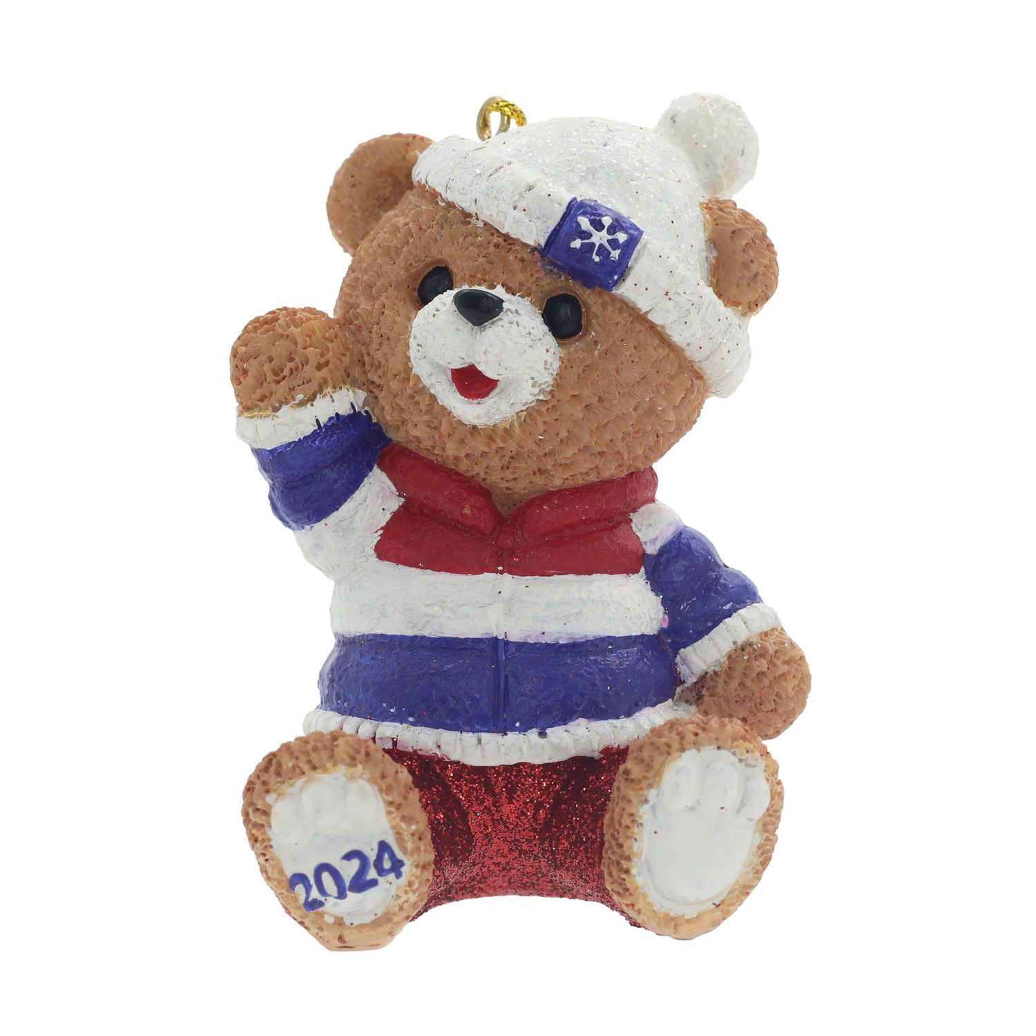 Holiday Time 3.75” Christmas Snowflake Ornament, Boy, 3.75” Snowflake Ornament, Boy