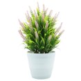thumbnail image 2 of Gwong Decoración hogareña Flor artificial agradable con aspecto vívido hermoso simulación lavanda flor artificial flor en maceta Bonsai para boda Gwong 21067974, 2 of 6