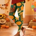 thumbnail image 3 of Thanksgiving Leggings for Women Elastic High Waist Tummy Control Festive Print Tights Pants Workout Yoga Pants, 3 of 5