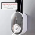 thumbnail image 3 of Toothpaste Squeezer Toothpaste Dispenser Holder Punch Free Dust-proof Wall Mount Stand Bathroom Accessories E-Blue, 3 of 6