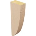 thumbnail image 5 of 2"W x 4"D x 12"H Thin Durham Rough Cedar Woodgrain TimberThane Corbel, Primed Tan, 5 of 6