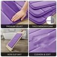 thumbnail image 5 of Tripumer Set of 2 Comfort Memory Foam Mat Bathroom Rug Set 16 x 24 inch and 20 x 32 inch Shaggy Bathroom Mats and Rugs Set Purple, 5 of 6
