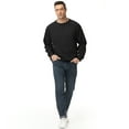 thumbnail image 4 of Pepypepy Men’s Pullover Sweatshirt – 100% Cotton Double-Knit Crewneck, Solid Long Sleeve Top，Sizes: S-XXL, 4 of 6