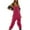10# Hot Pink, variant on Fshiont Women's Winter Fleece Overalls Fuzzy Warm Causal Jumpsuits Loose Adjustable Straps Sleeveless Bib Pants with Pockets Beige L