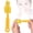 Yellow, variant on NUOKO Universal Pacifier Brush, Bottle Brush, The Nipple Brush Cleaning Brush Set Rotates Freely to Replace The Head Sponge Bottle Brush, Universal 360 Rotary Bottle Teat Pacifier