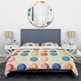 thumbnail image 3 of Designart Ensemble de Housse de Couette à Motifs'motif Cercle Multicolore', 3 of 5