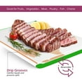 thumbnail image 5 of Plastic Cutting Boards for Kitchen - Large 18 x 12 Inch Rubber Cutting Board with Juice Grooves, Non-Slip, Dishwasher Safe Cutting Boards - Thick, Durable Carving and Cutting Board for Meat, 5 of 6