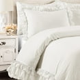 thumbnail image 3 of Lush Decor Ella Shabby Chic Ruffle Lace 3Pc Cmfrtr, 3 of 7