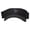 Black, variant on Mardi Feathers Embroidered Cotton Twill Sun Visor - White OSFM