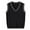 Black, variant on Huowey Girls Boys Toddler Sweater Sleeveless Vest V Neck Solid Color Casual Soft Knited Waistcoat Fall Winter Warm Sweatshirts,Black,2-3 Years