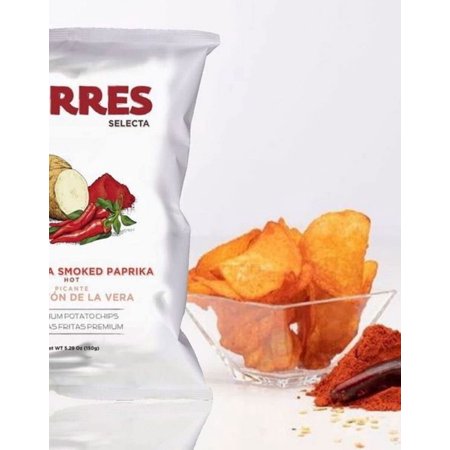 Paaas Frias Spanish Poao Chips Impored From Barcelona, Spain Exoic Flavors (Pimenon De la Vera, 10 Pack)