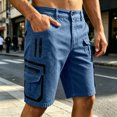 thumbnail image 2 of ZHOGXU Mens Shorts Versatile Loose Fit Zipper Breathable With Pocket Comfortable Everyday Wear, 2 of 7