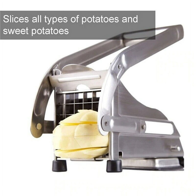 Slap Chop Cortador de patatas fritas para patatas fritas, picador de  cebolla, cortador de manzana, fácil de cortar en segundos, cuchillas de  acero
