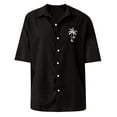 thumbnail image 4 of Big and Tall Hawaiian Shirt for Men Tropical Floral Beach Shirts Short Sleeve Casual Button Down Shirt 2026 Black 4XL, 4 of 5
