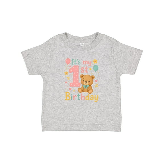 Inktastic 1st Birthday Cute Teddy Bear Theme Boys or Girls Baby T-Shirt