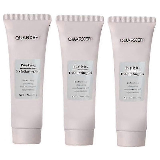 Gel exfoliante purificante Quarxery 1-3x, gel exfoliante Quarxery, exfoliante facial hidratante de limpieza profunda, gel exfoliante facial y corporal f 3 piezas