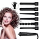 thumbnail image 2 of Professional 6 In 1 Curling Iron Wand Set With Interchangeable Ceramic Barrels, 2 of 3