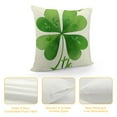 thumbnail image 4 of Nawypu AVOIN Watercolor Shamrock Lucky Clover Throw Pillow Cover,  St Patricks Day Cushion Case Decoration for Sofa Couch, 4 of 5