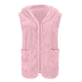thumbnail image 4 of Sherpa Vest Womens Trendy Fleece Sleeveless Zip Up Stand Collar Winter Light Weight Outerwear, 4 of 5