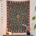 thumbnail image 2 of Boho Hippie Tapestry Aesthetic,Indian Bohemian Tapestries,Vintage Orange Mandala Floral Blanket Vertical Wall Hanging for Living Room Dorm,28Wx40H, 2 of 4