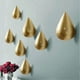 thumbnail image 3 of Set of 2 Creative Water Drop Coat Hook Hook Wall Decor Modern Decoration, 7.5 x 4.8cm / Gold, 3 of 5