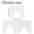 thumbnail image 4 of Lace Curtains Cozival Lace Window Curtain for Kitchen Bedroom, Semi-Sheer Dinning Room Bathroom Cafe Style, Embroidered Decorative Small Window Treatment, Sheer Window Treatments, C, 4 of 9
