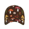 thumbnail image 2 of Haiem Woodland Mushroom Baseball Cap Dad Hat Cotton Soft Adjustable Fashion Hats for Men Women Unisex Style Headwear, 2 of 9