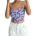 thumbnail image 1 of SAYOO mujeres sin mangas cuello Halter Bodycon Crop Tops Vintage camisola espalda descubierta chaleco verano Streetwear camiseta sin mangas SAYOO  Moda, 1 of 9
