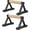 BlackA, variant on 1 Pair Wooden Parallettes Push Up Bars for Men, Strength  Pushup Stands Handles for  Calisthenics, Fitness, Floor Workouts Solid  with White Metal Bracket - Support 500 lbs