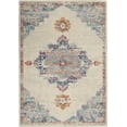 thumbnail image 1 of homeroots home decor 385571 4’ x 6’ Gray Distressed Medallion Area Rug, 1 of 1