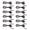Brown, variant on Yihuala 12PCS Train Couplers Spring Loaded Hooks Consistent Freight Car Model Railroad Systems