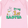 thumbnail image 4 of Inktastic It's My 1st Easter with Cute Chick and Bunny Boys or Girls Long Sleeve Baby Bodysuit, 4 of 5