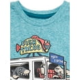 thumbnail image 3 of 365 Kids Boys Short Sleeve Graphic Heathered T-Shirt, Sizes 4-10, 3 of 4