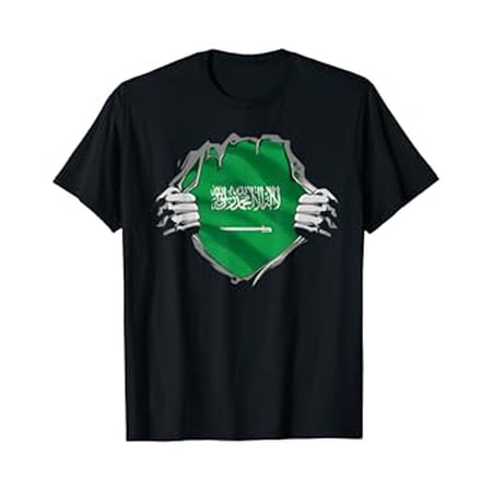 Super Saudi Arabian Heritage Saudi Arabia Roots Flag Gift T-Shirt