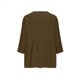 thumbnail image 4 of Craaazy Women Casual V Neck Blouse, Solid Color 3/4 Sleeve Button Down Shirt, Loose Fit Comfy Cotton Linen Top for Daily Wear Gifts, 4 of 6