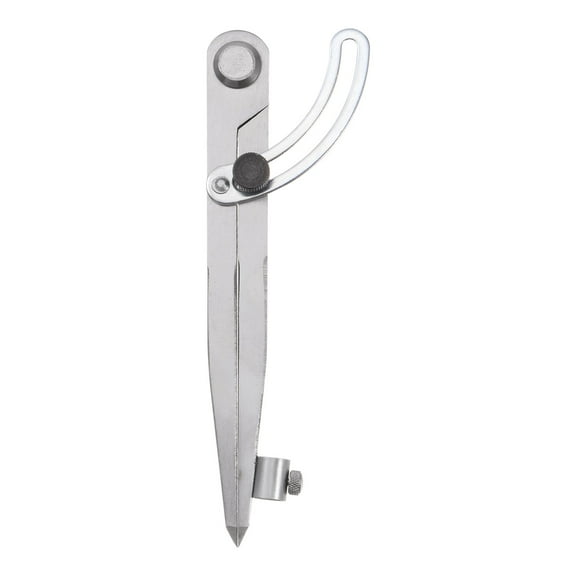 Uxcell Wing Divider Compass 7 Inch 175mm Adjustable Lockable Compass with Pencil Holder for Geometry Drawing
