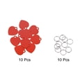 thumbnail image 3 of Unique Bargains Pet ID Tags, Metal Engraving Tags, Heart-Shape Dog ID Tag, Red Blank Tags with Key Rings, 10 Pack, 3 of 7
