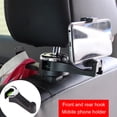 thumbnail image 4 of Gancho Soporte para teléfono para automóvil Accesorios para automóviles Asiento trasero para automóvil Colgando Plata, 4 of 9